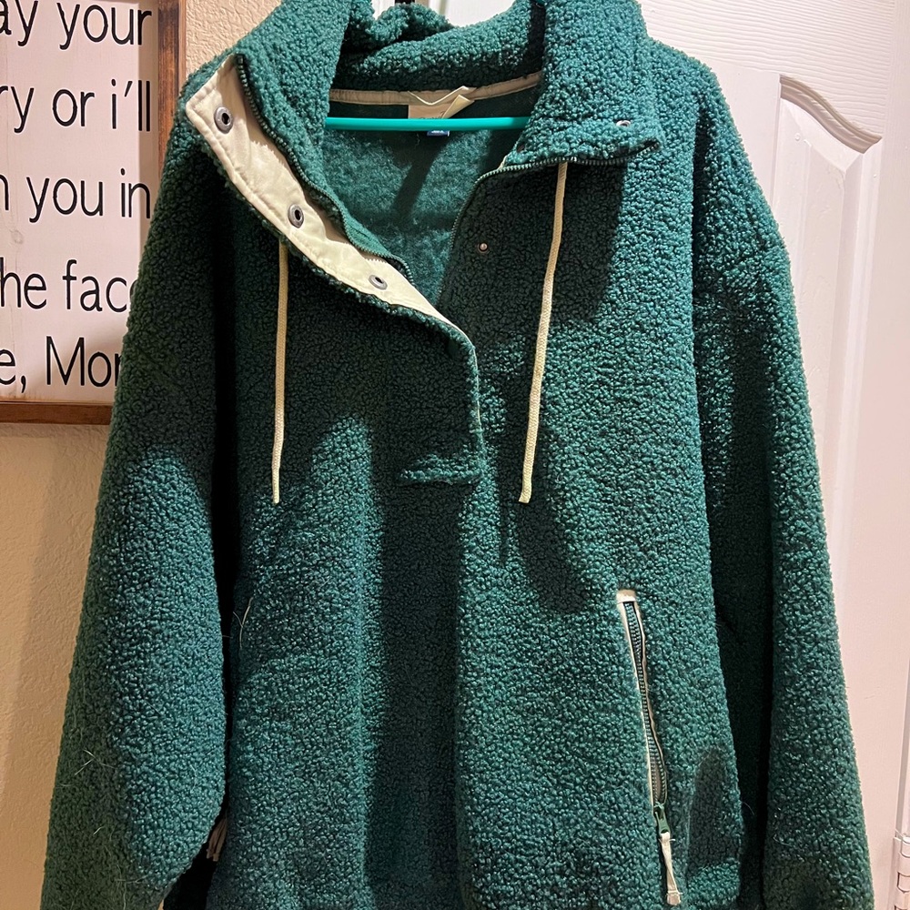 Universal Thread Forest green teddy jacket